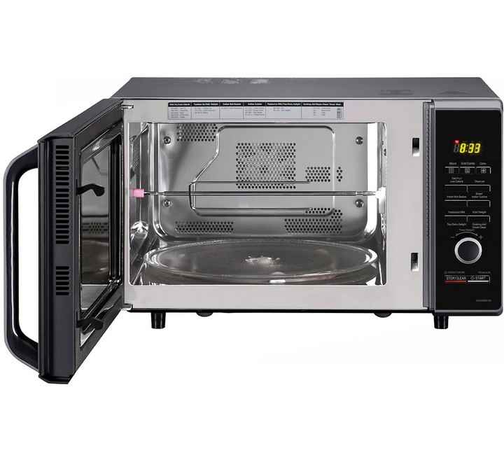 LG 28 L Charcoal Convection Microwave Oven (MJ2886BFUM Black With Starter Kit)